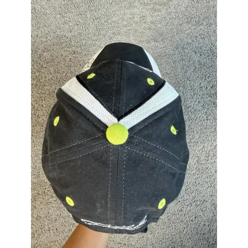 Carl Edwards Hat Cap Strap Back Mens One Size Black NASCAR Racing Chase